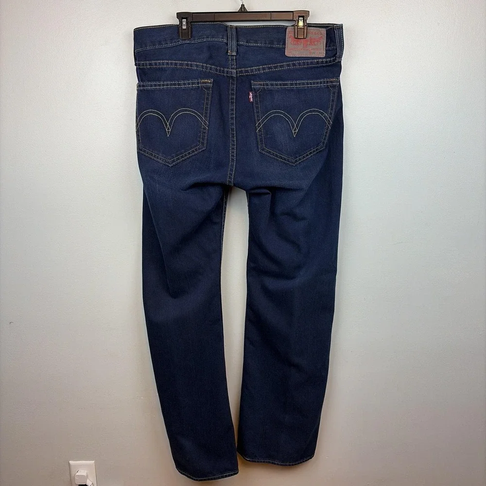 Levis Type 1 Real Loose Jeans Mens 36x34 Blue Relaxed Straight Denim‎ Dark Wash